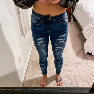 Blue Age Denim Collection Distressed Jean